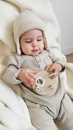 Umweltfreundliches Bärenlabyrinth aus Holz